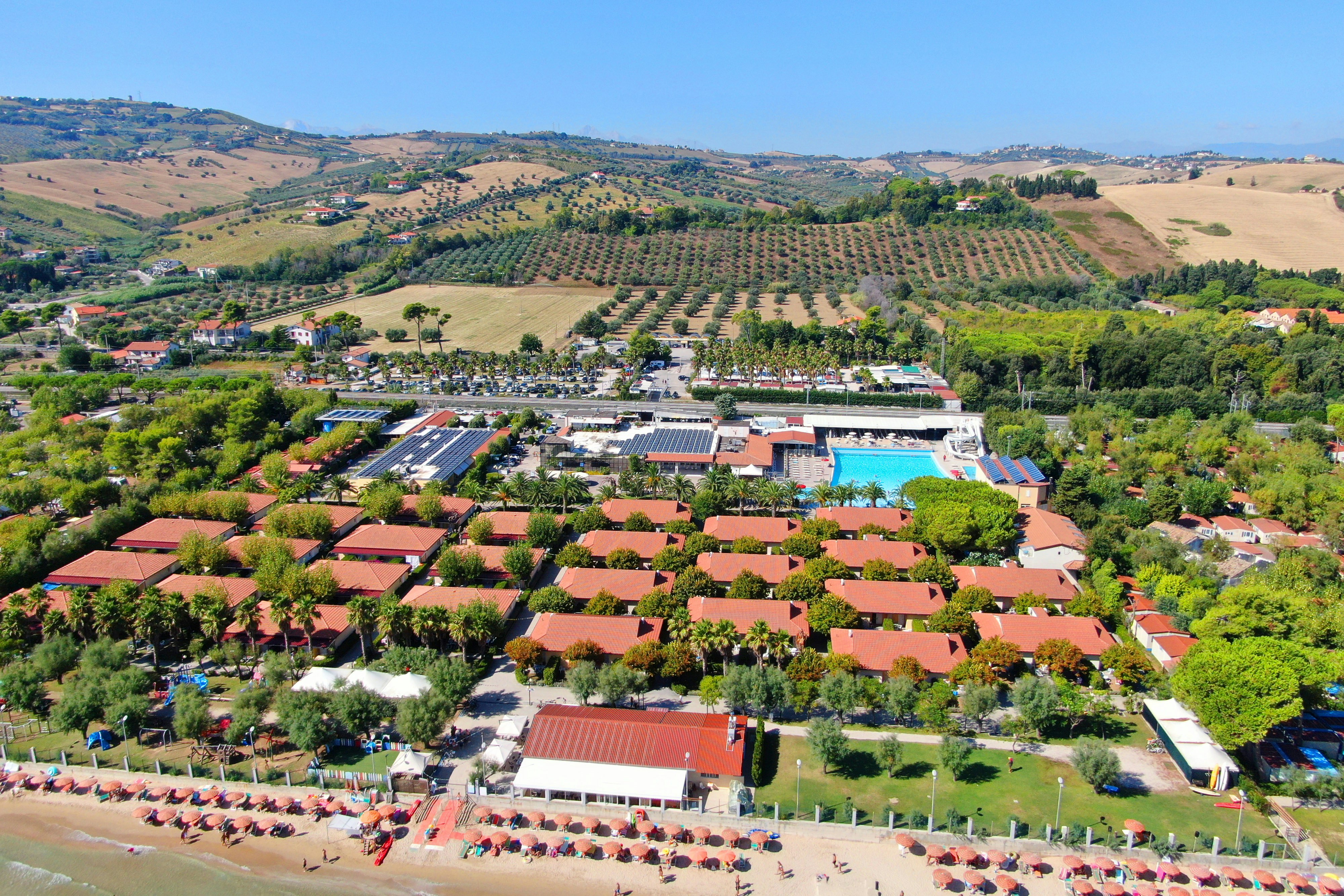 Villaggio Lido D'Abbruzzo - Luftaufnahme des Campingplatzes