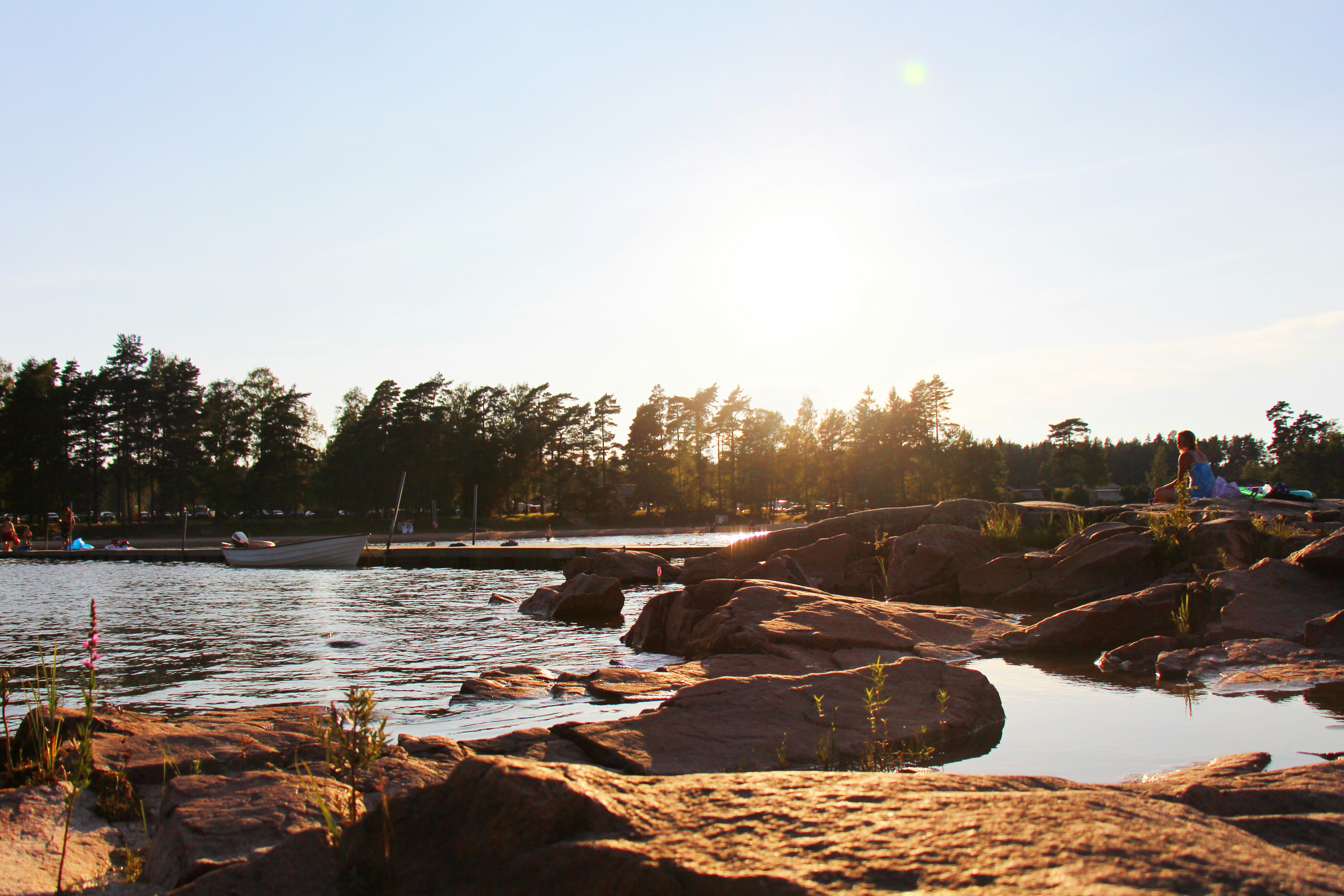 Vita Sandars Camping - Sonnenuntergang über dem Campingplatz