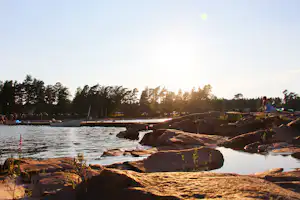 Vita Sandars Camping - Sonnenuntergang über dem Campingplatz