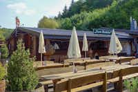 Vodatent @ Camping Bockenauer Schweiz - Außenterrasse des Restaurants