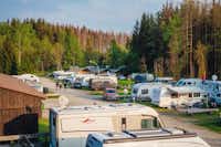 Vodatent @ Camping Braunlage - Blick auf die Standplätze auf dem Campingplatz