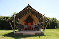 Vodatent @ Camping de Kuilen - Glamping-Zelt mit Terrasse auf dem Campingplatz