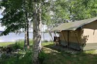 Vodatent @ Camping Falkudden - Mobilheim mit Blick auf den See