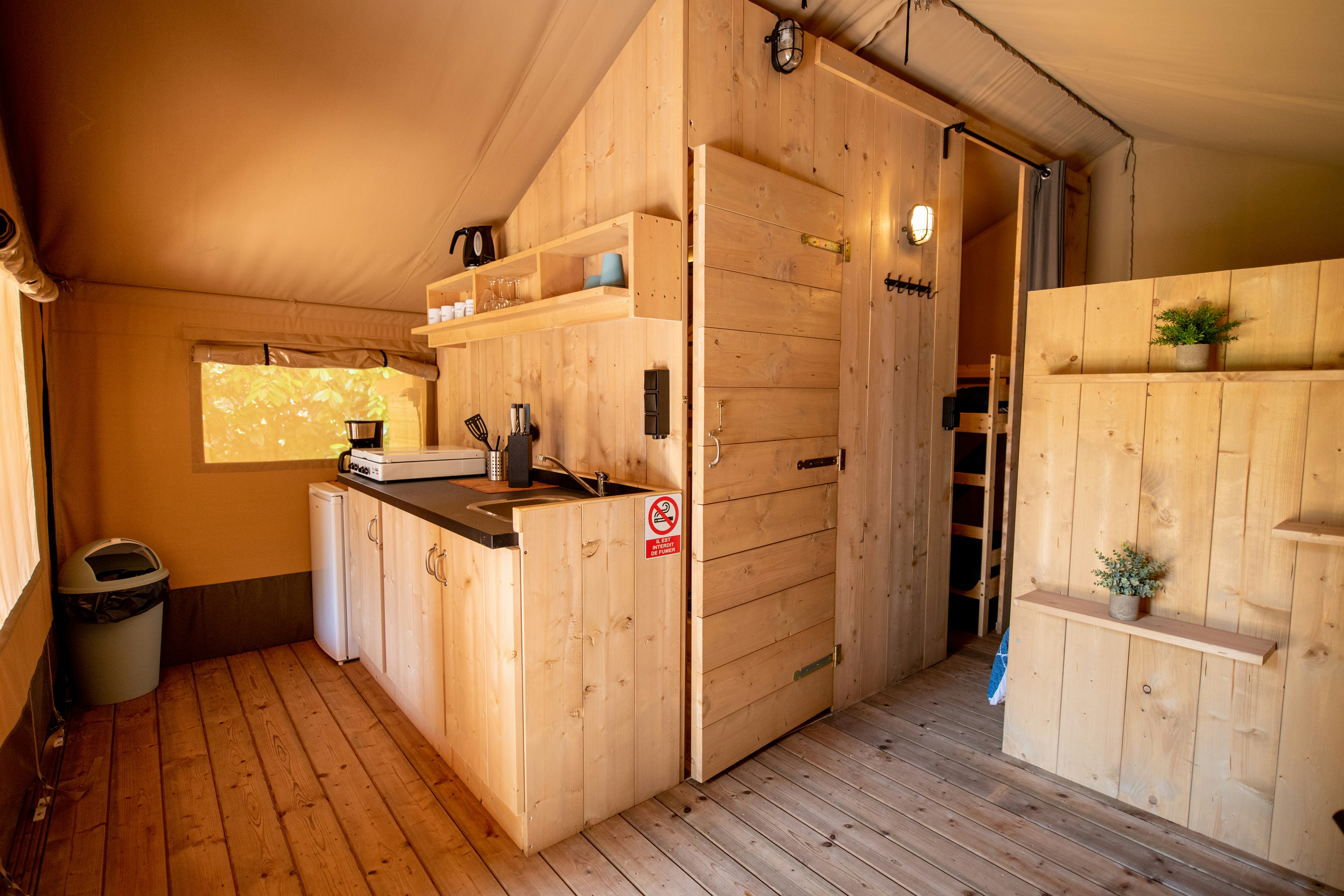 Vodatent @ Camping Fargogne - Glamping-Zelt auf dem Campingplatz