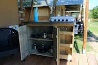 Vodatent @ Camping Prima - Kleiner mobiler Kochbereich zum Kochen im Freien