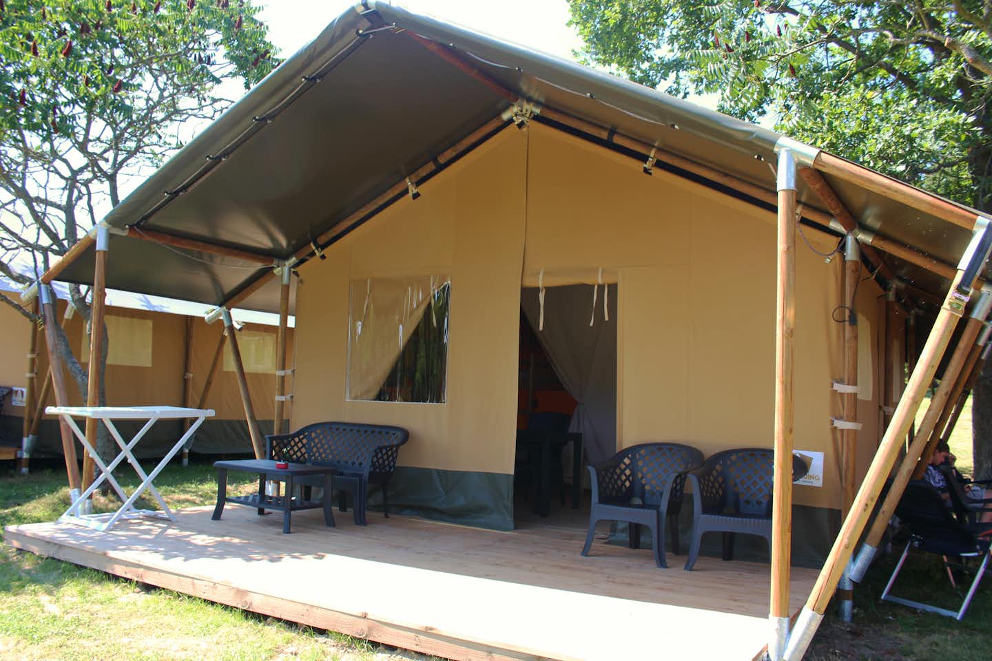 Vodatent @ Camping Prima - Mietzelt mit überdachter Terrasse