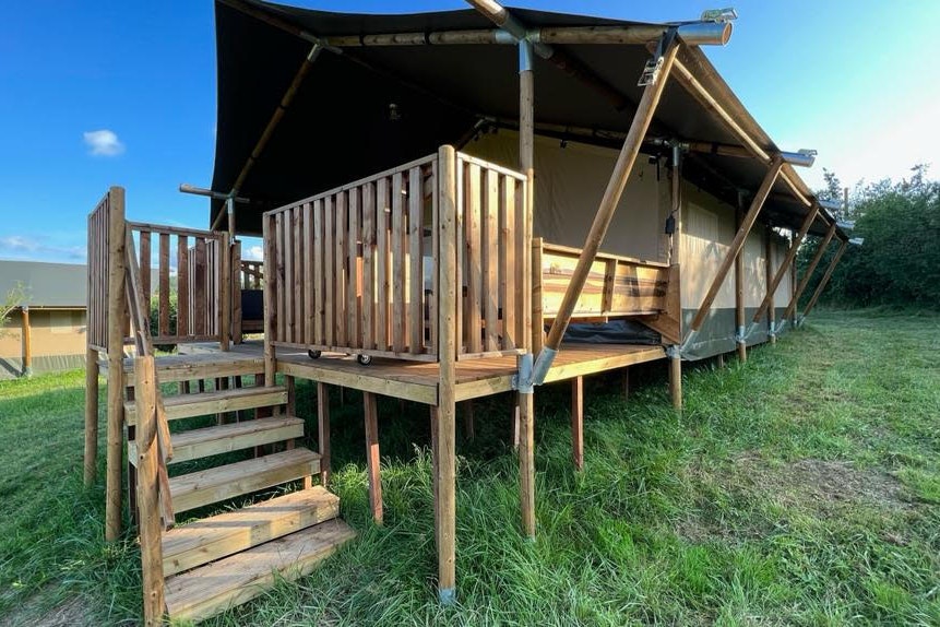 Vodatent @ Domaine La Barbe - Glamping-Zelt mit Terrasse