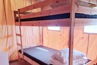 Vodatent @ Smaland Miniglamping - Doppelstockbett in einem Glamping-Zelt