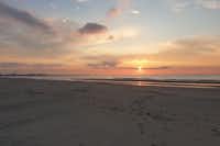 Vodatent @ Strandcamping Jagtveld - Sonnenuntergang über dem Strand