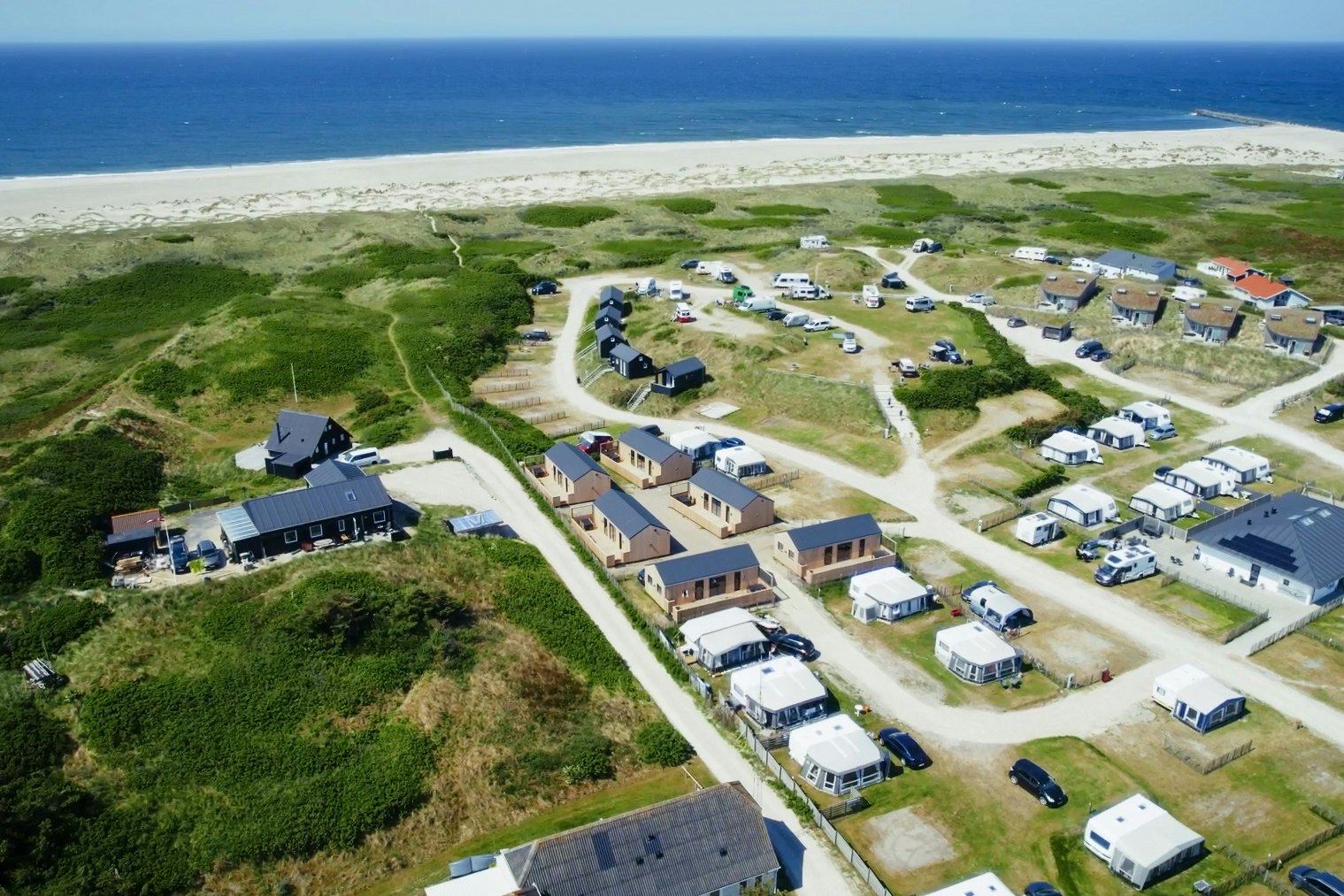 Vorupør Camping  - Campingplatz aus der Vogelperspektive