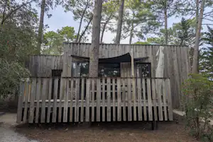 VVF Lège-Cap-Ferret - Mobilheim mit Terrasse auf dem Campingplatz