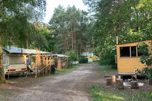 Wald- & Naturcampingplatz am Tonsee Süd - Weg vom Tonsee auf dem Campingplatz