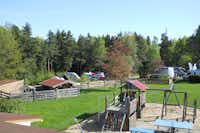 Waldcampingplatz Erzgebirgsblick - Campinganlage mit Spielplatz und Rutsche 