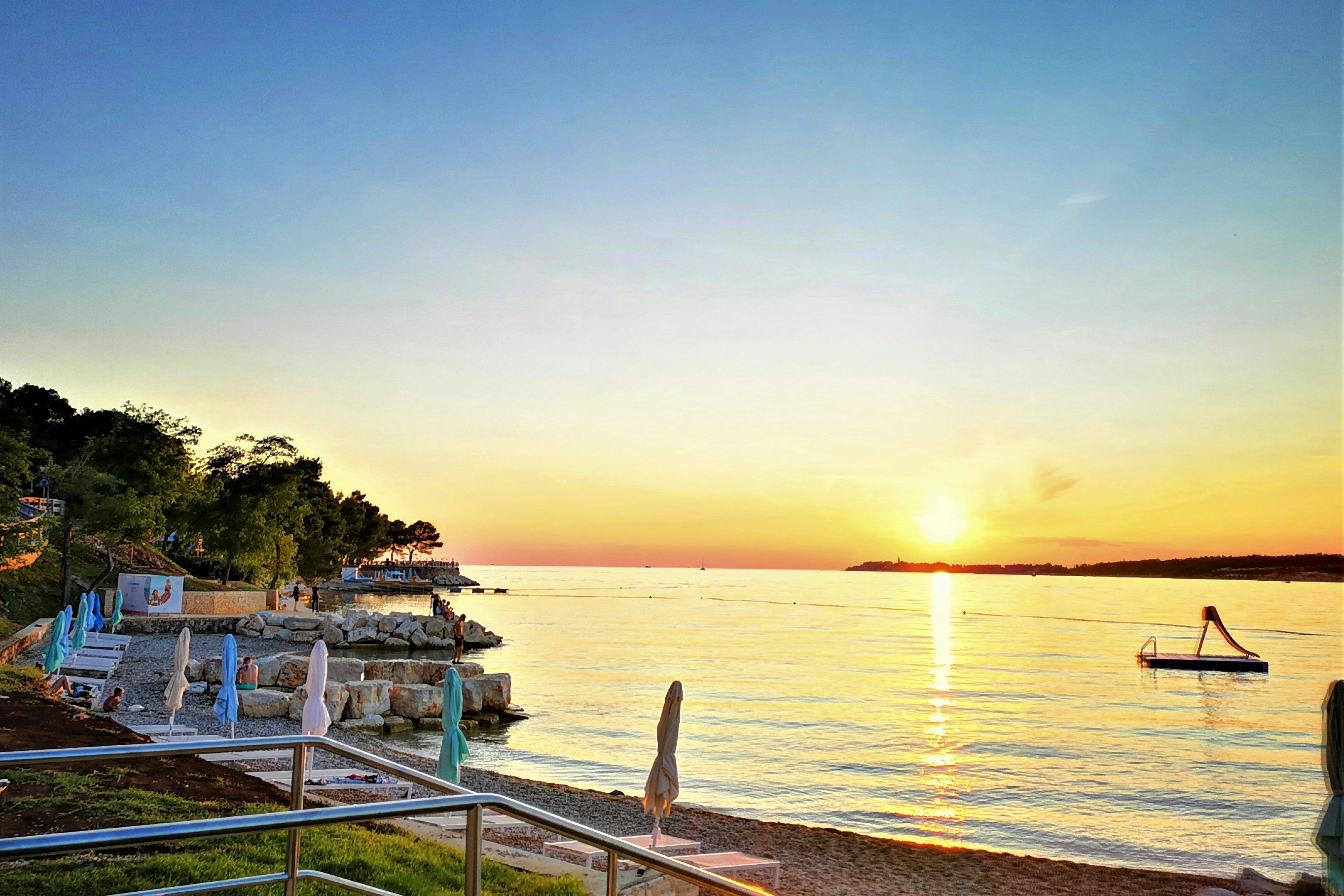 WestCoast Mobile Homes @ Camping Lanterna - Sonnenuntergang über dem Meer
