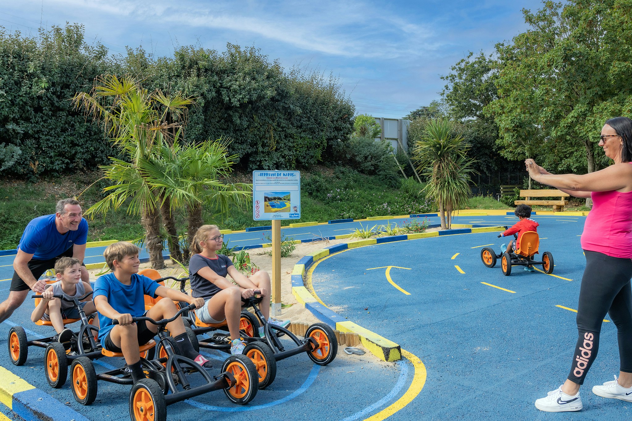 Camping Capfun La Chênaie Pornic Yelloh! Village La Chênaie - Kartbahn für Kinder auf dem Campingplatz