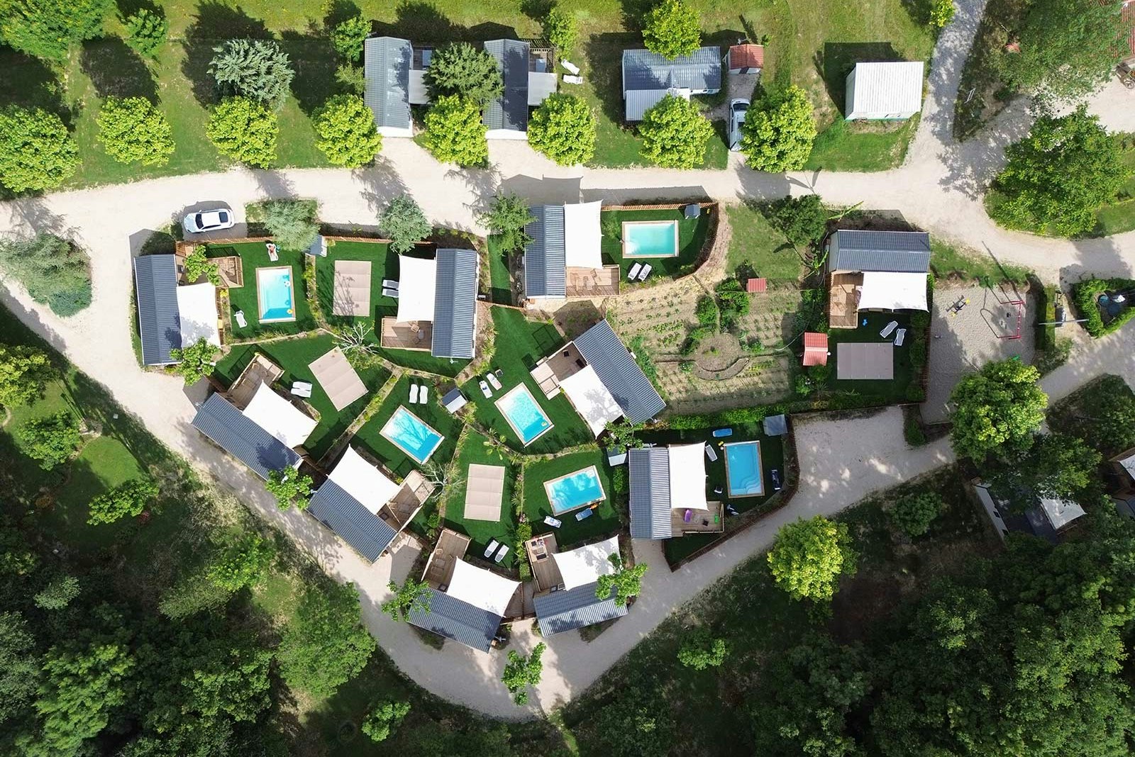Yelloh! Village Le Talouch  - Luftaufnahme des Campingplatzes