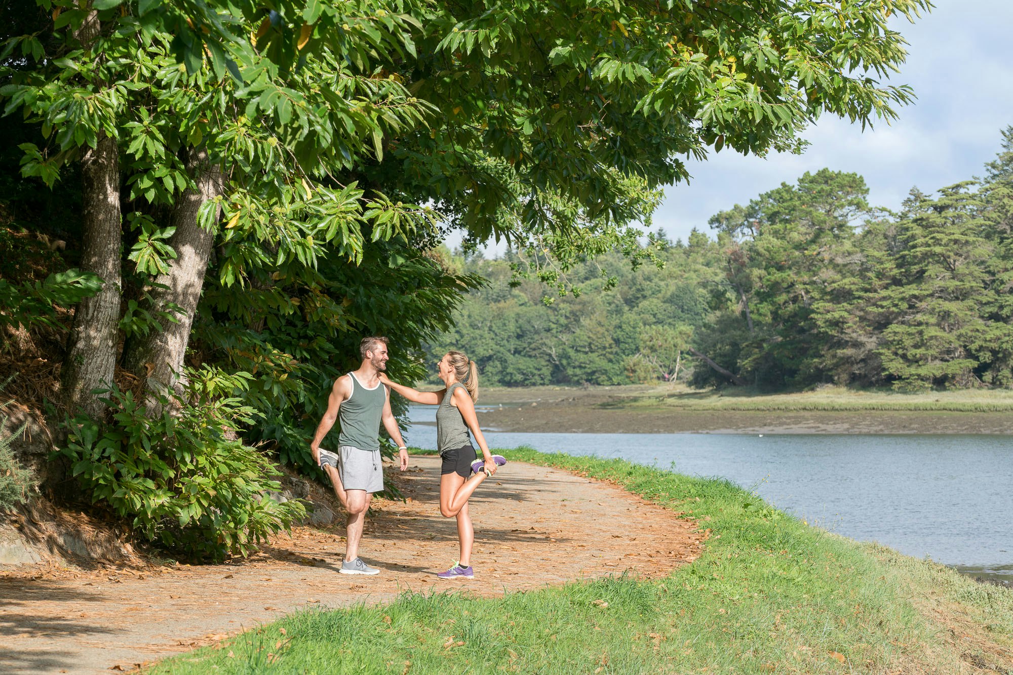 Yelloh! Village Port de Plaisance - Jogging an der Odet in der Nähe vom Campingplatz