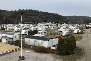 Ylserød Camping - Übersicht auf das gesamte Campingplatz Gelände