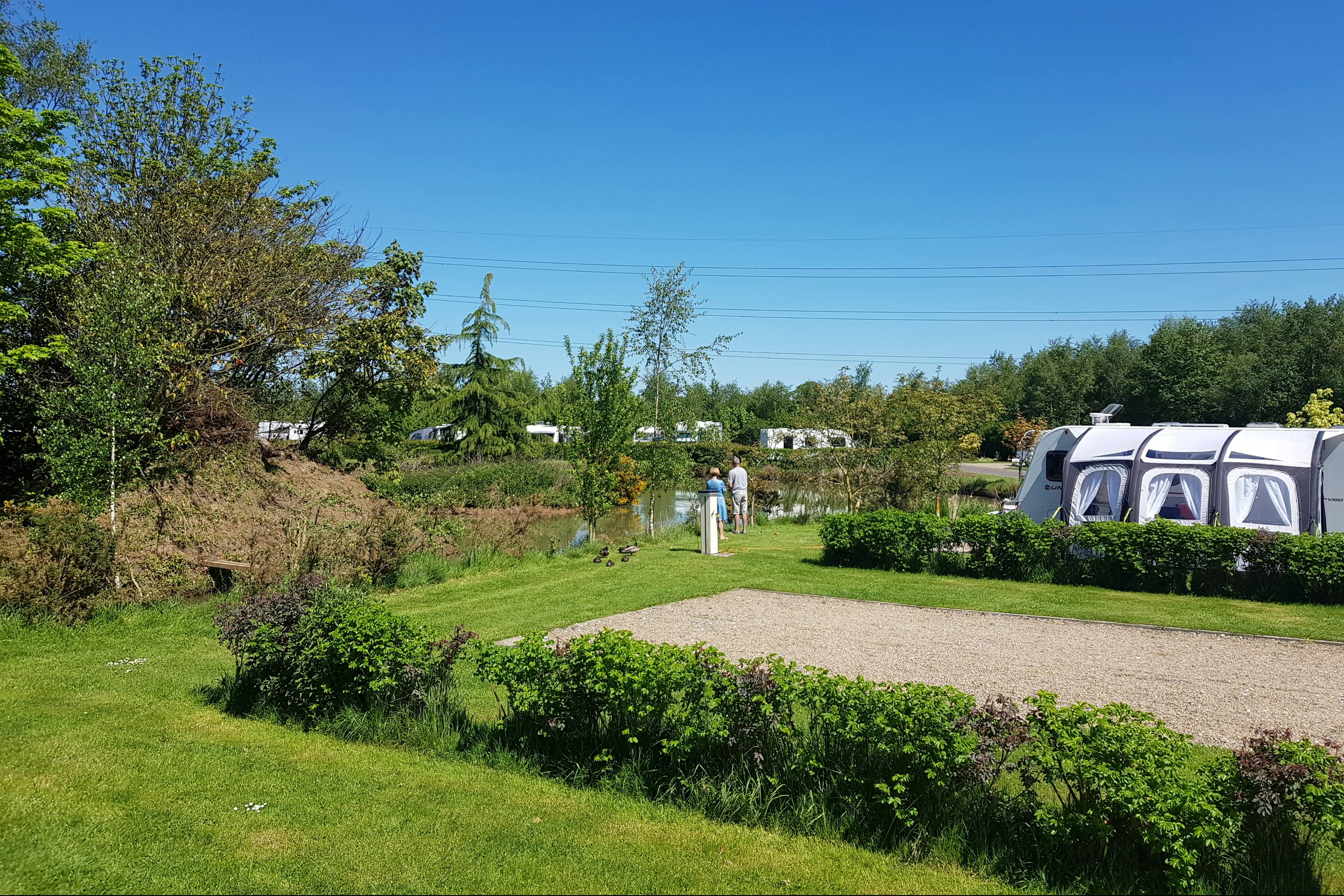 York Caravan Park - Ein Stellplatz auf dem Campingplatz