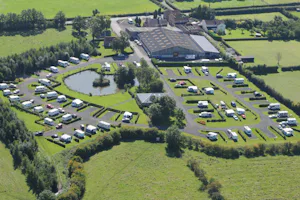 York Caravan Park -Vogelperspektive auf den Campingplatz