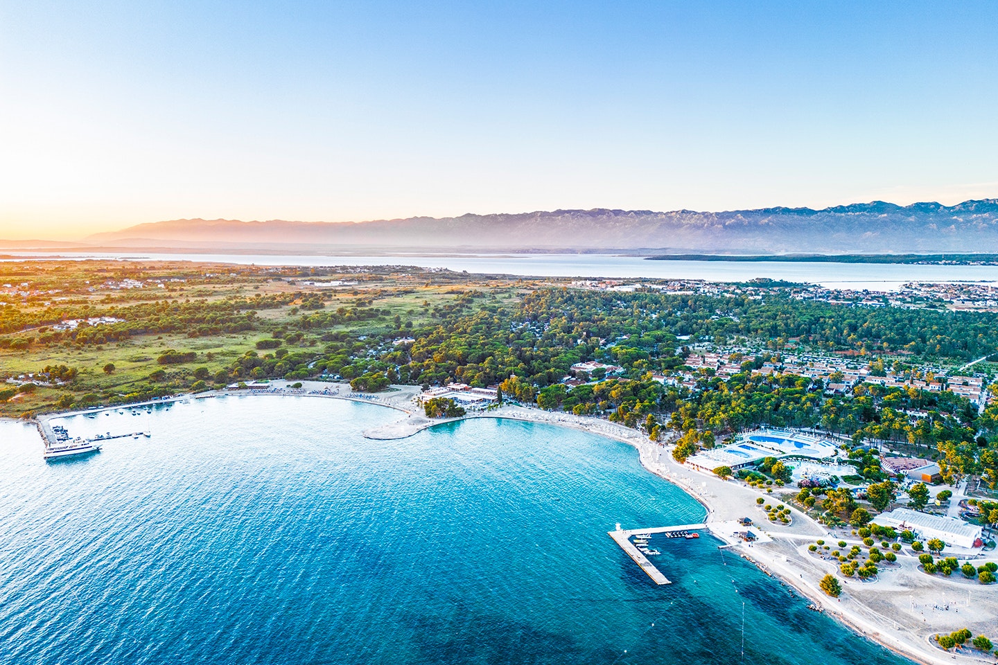 Zaton Holiday Resort  - Luftaufnahme des Campingplatzes