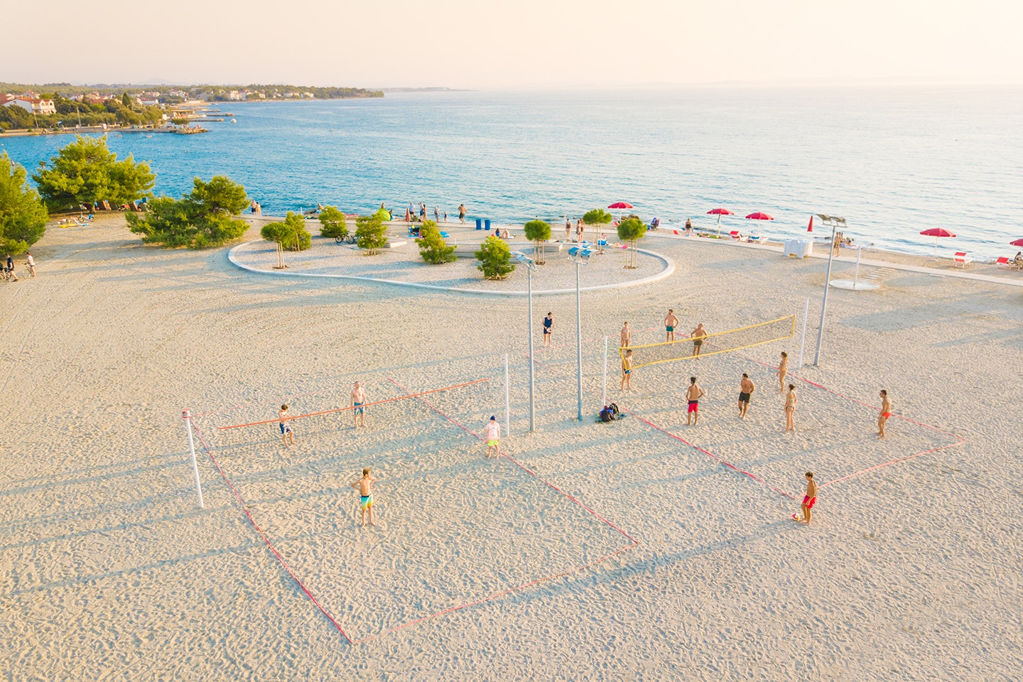 Zaton Holiday Resort - Beachvolleyballfeld am Strand