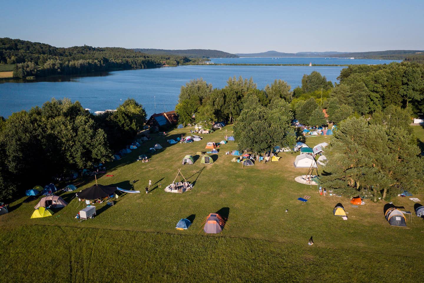 Zeltwiese Absberg - Campingplatz Luftaufnahme