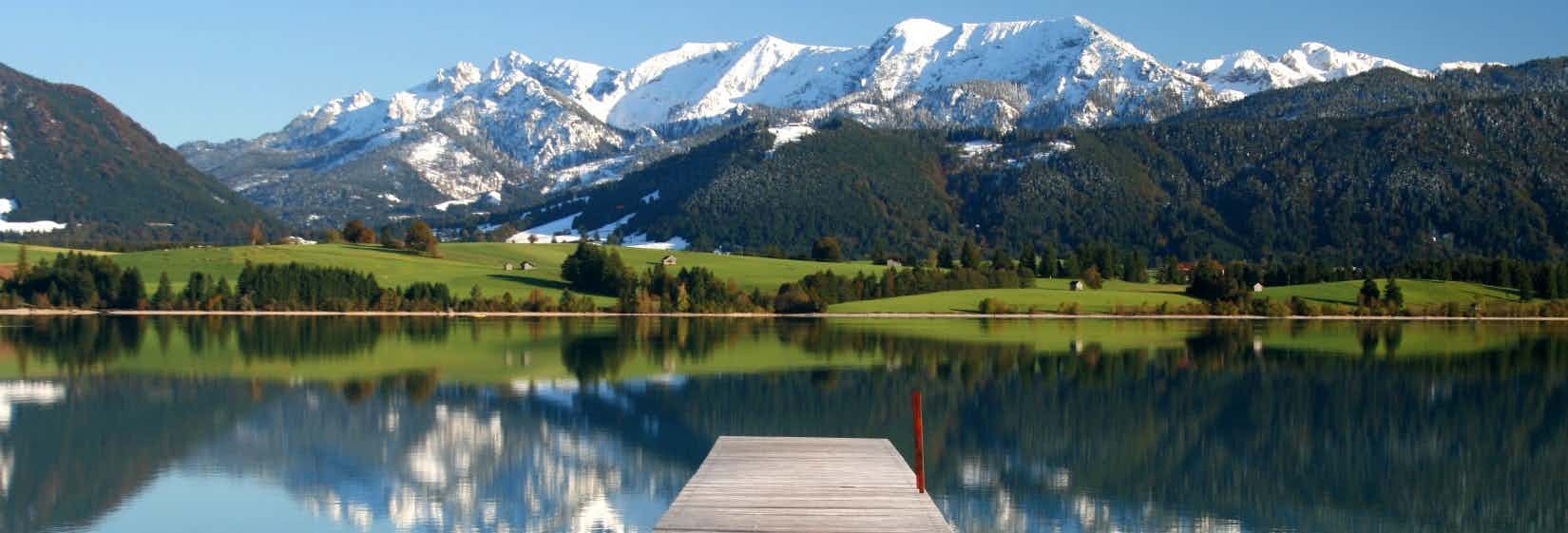 Camping au bord d'un lac d'Allgäu