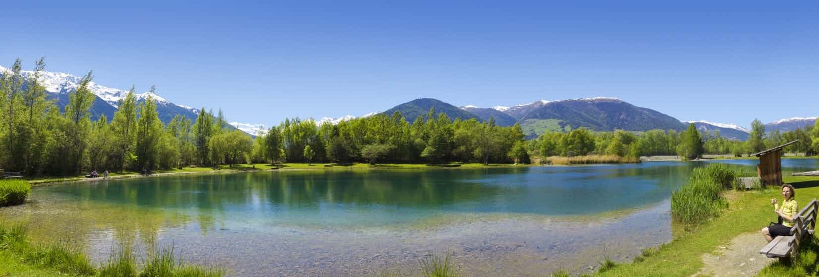 Kamperen aan het meer in Zuid-Tirol