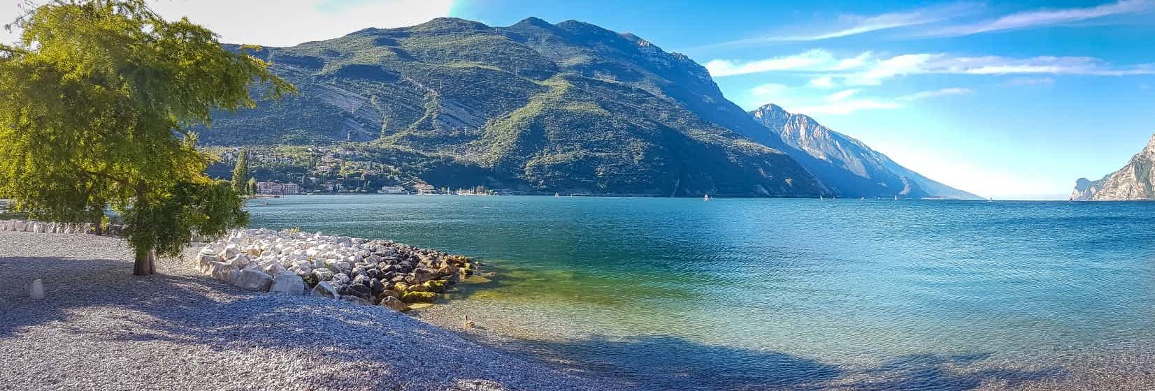 Camping am Strand am Gardasee