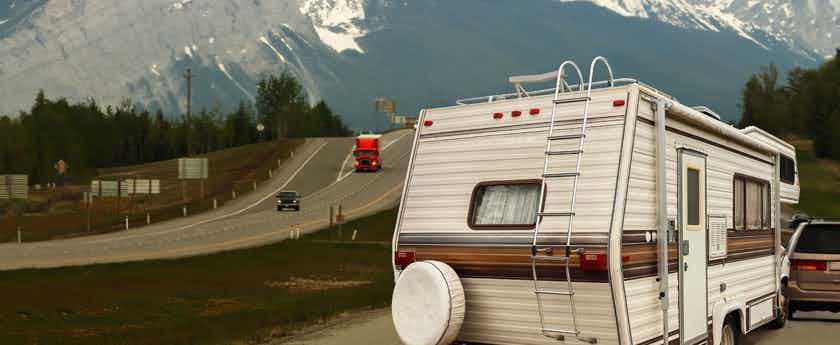 Camping an der Autobahn