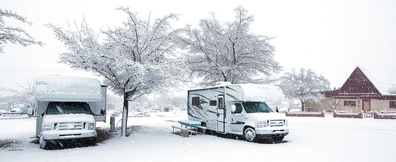 Camping im Winter im Ausland