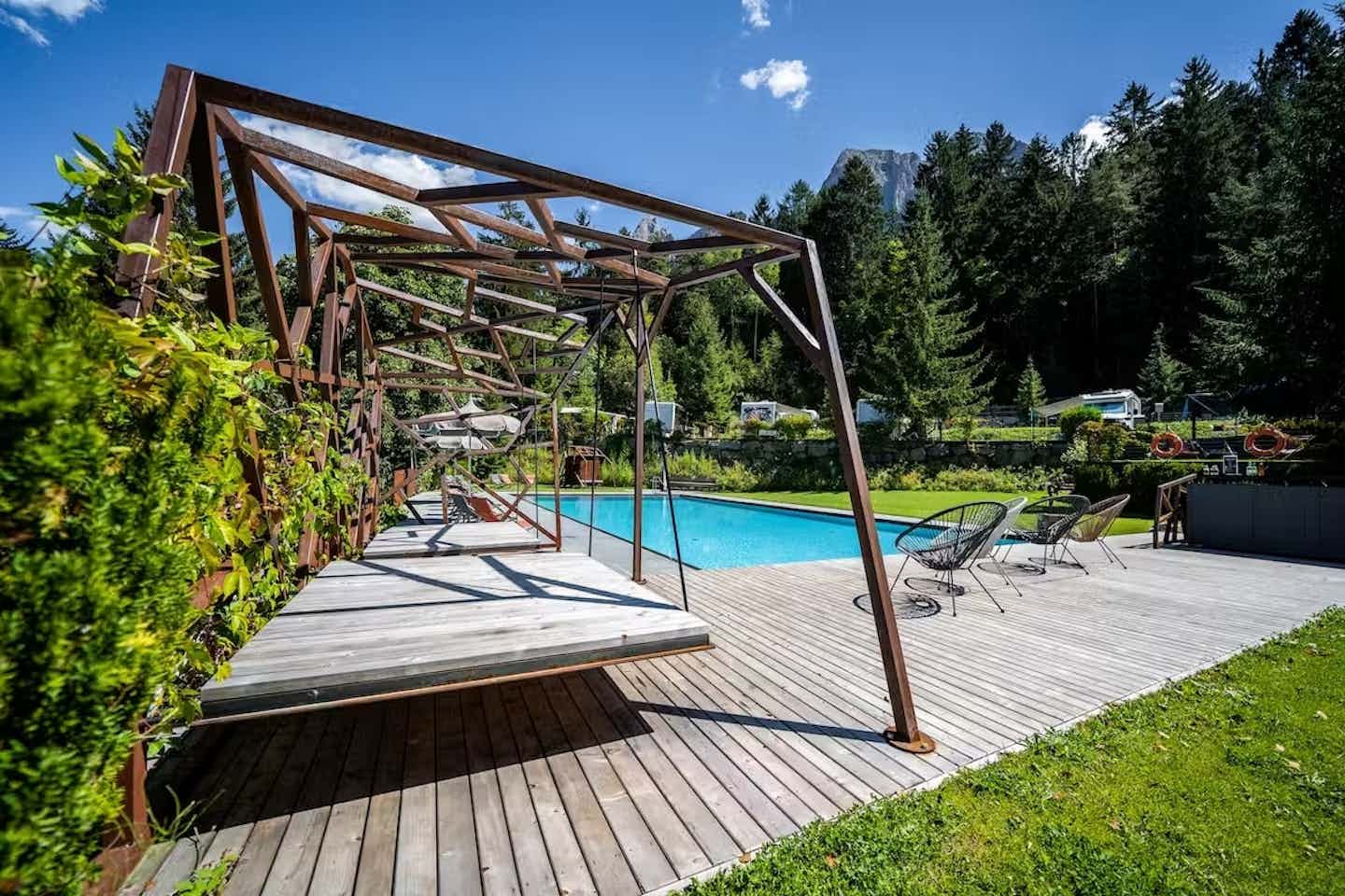Camping avec piscine en Sud-Tyrol
