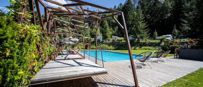 Campeggio con piscina in Alto Adige