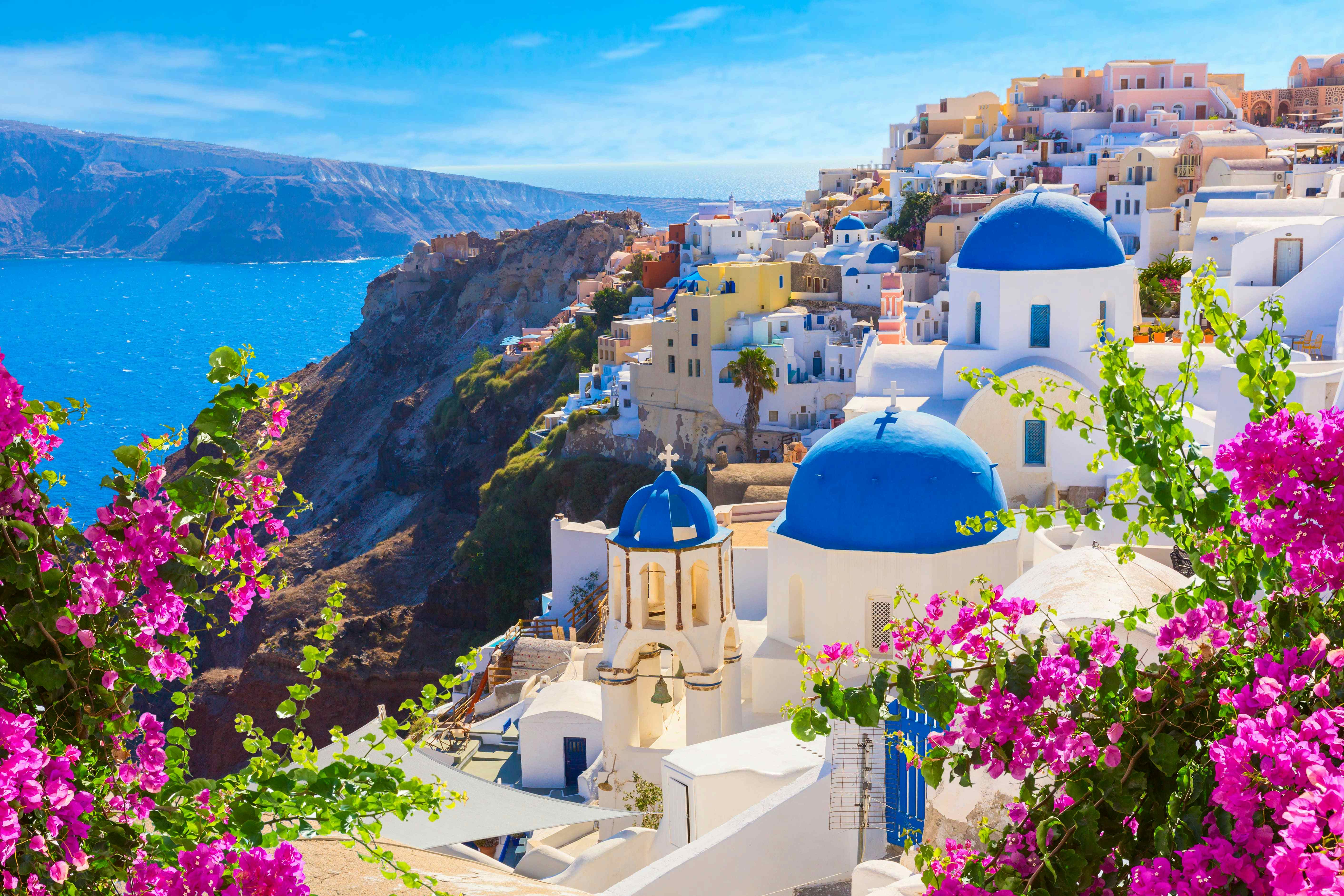 Camping auf Santorini