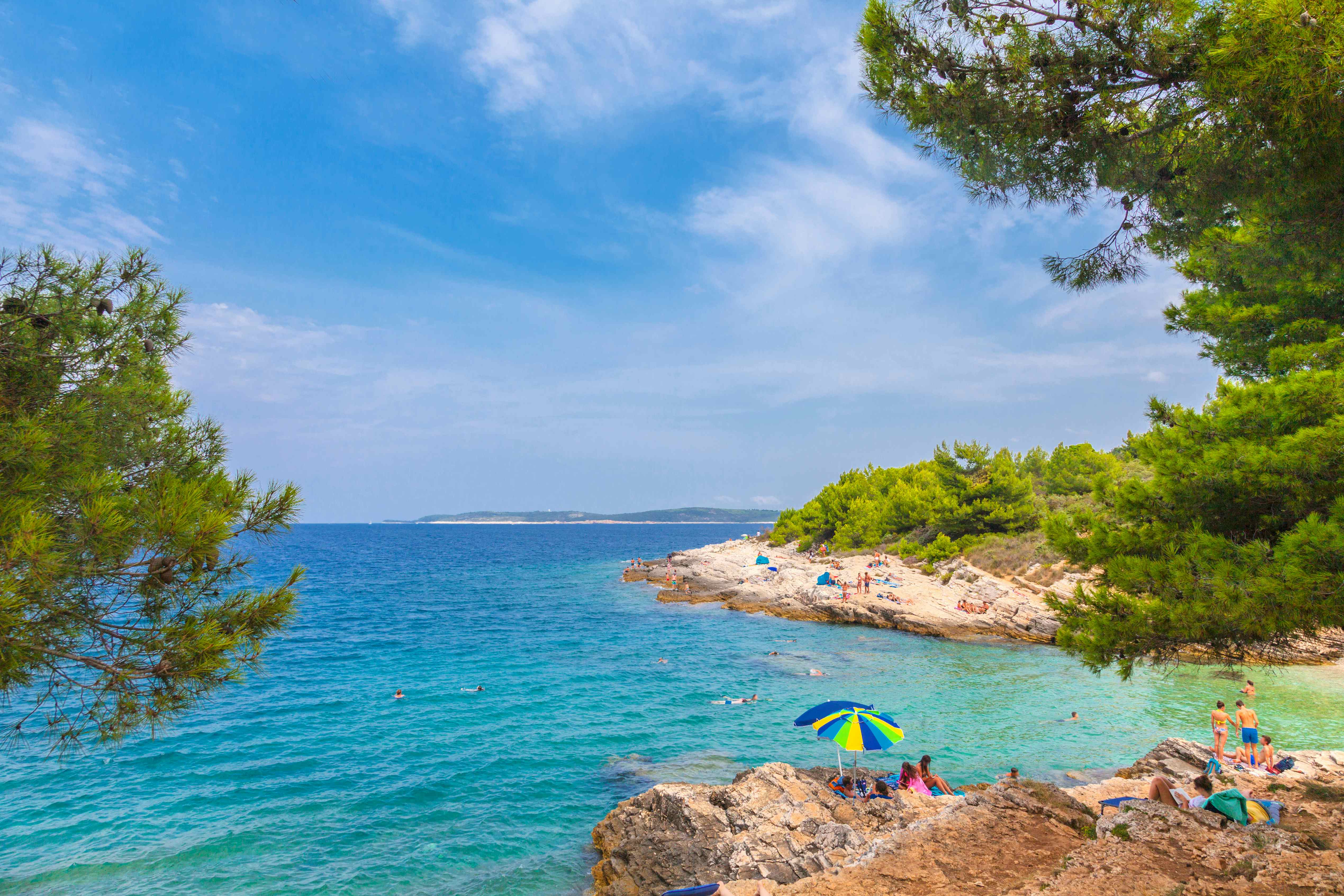 Camping am Meer in Istrien 