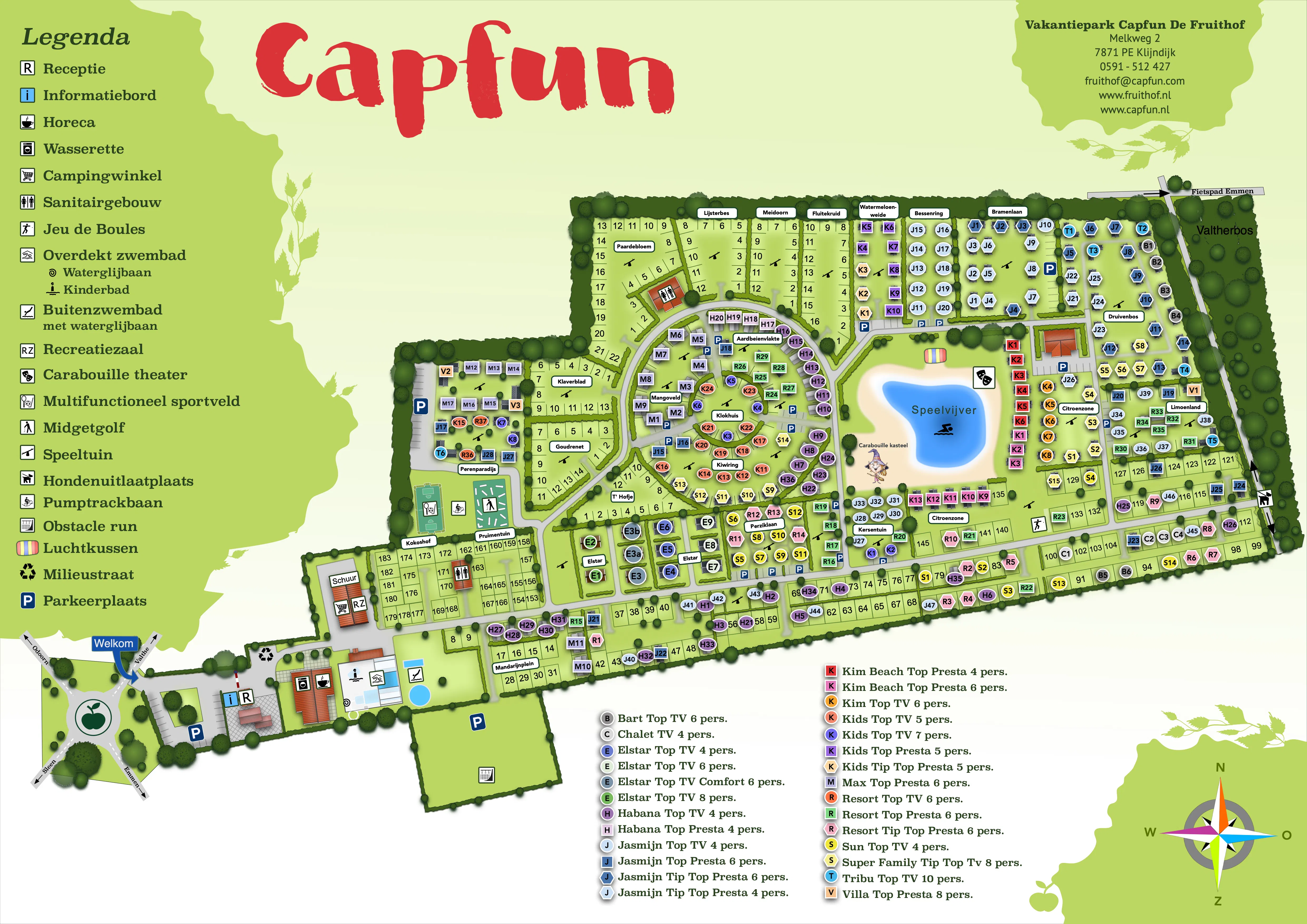 Vakantiepark Capfun Fruithof | ANWB Camping