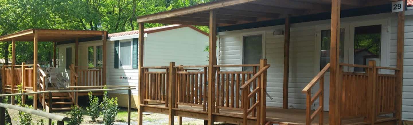Mobil-homes dans le nord de l'Italie