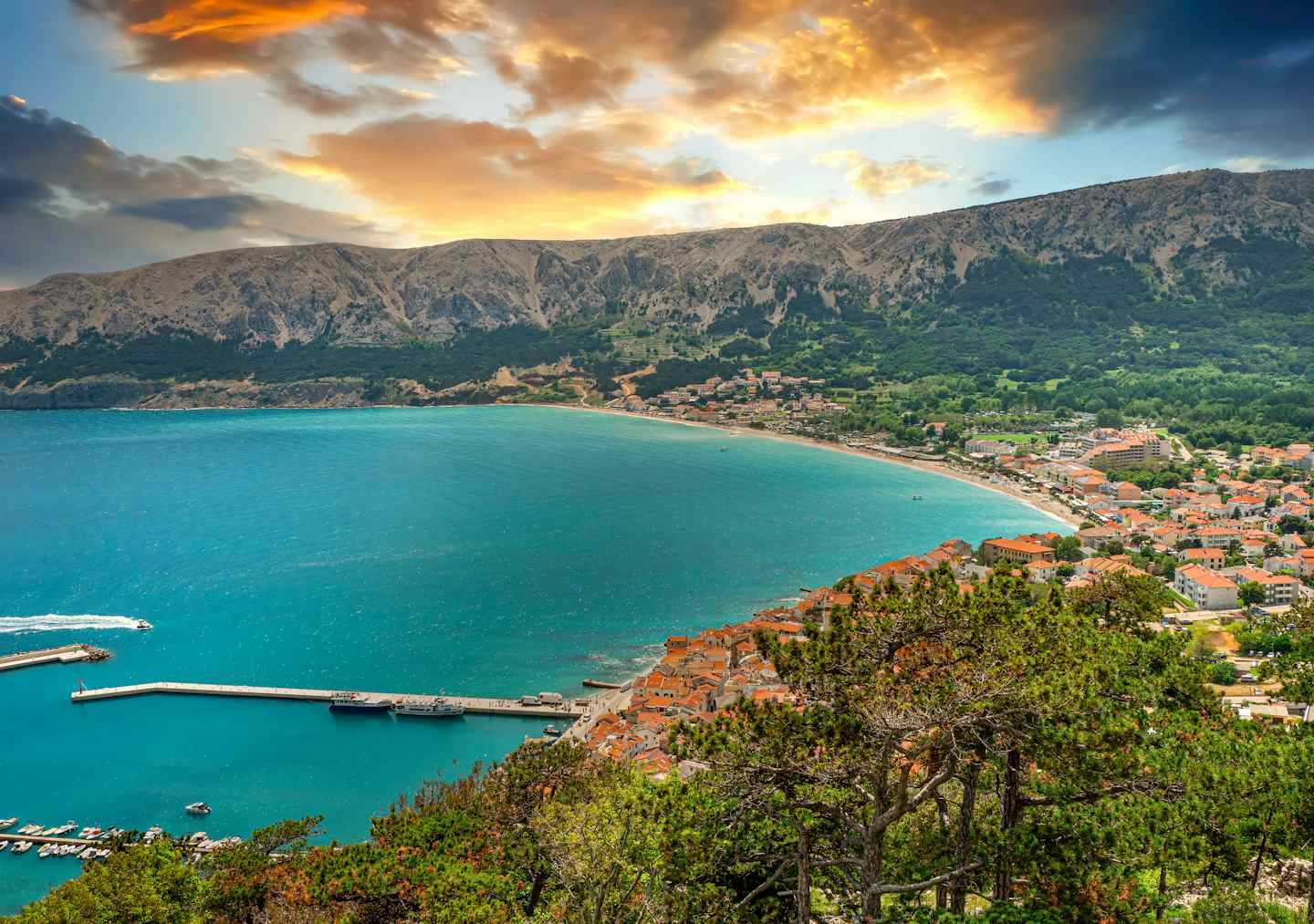 Stacaravans aan zee op Krk