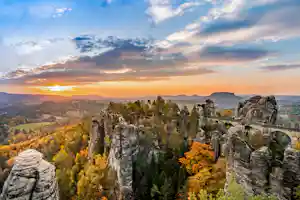Elbsandsteingebirge in Deutschland