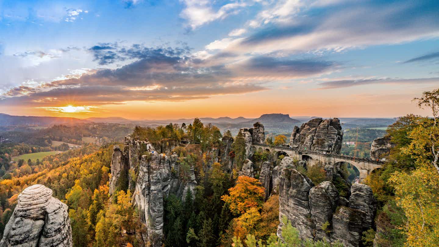 Camping im Elbsandsteingebirge in Deutschland