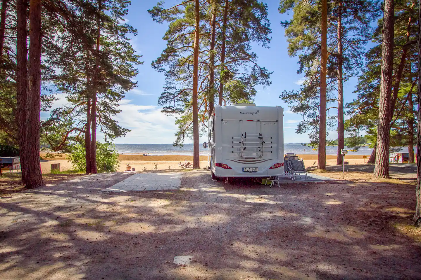 Camping en bord de lac en Suède