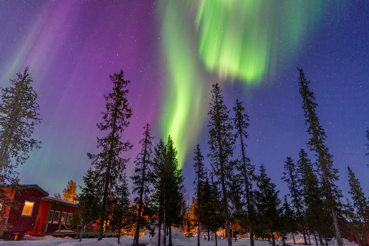 Wintercamping in Schweden