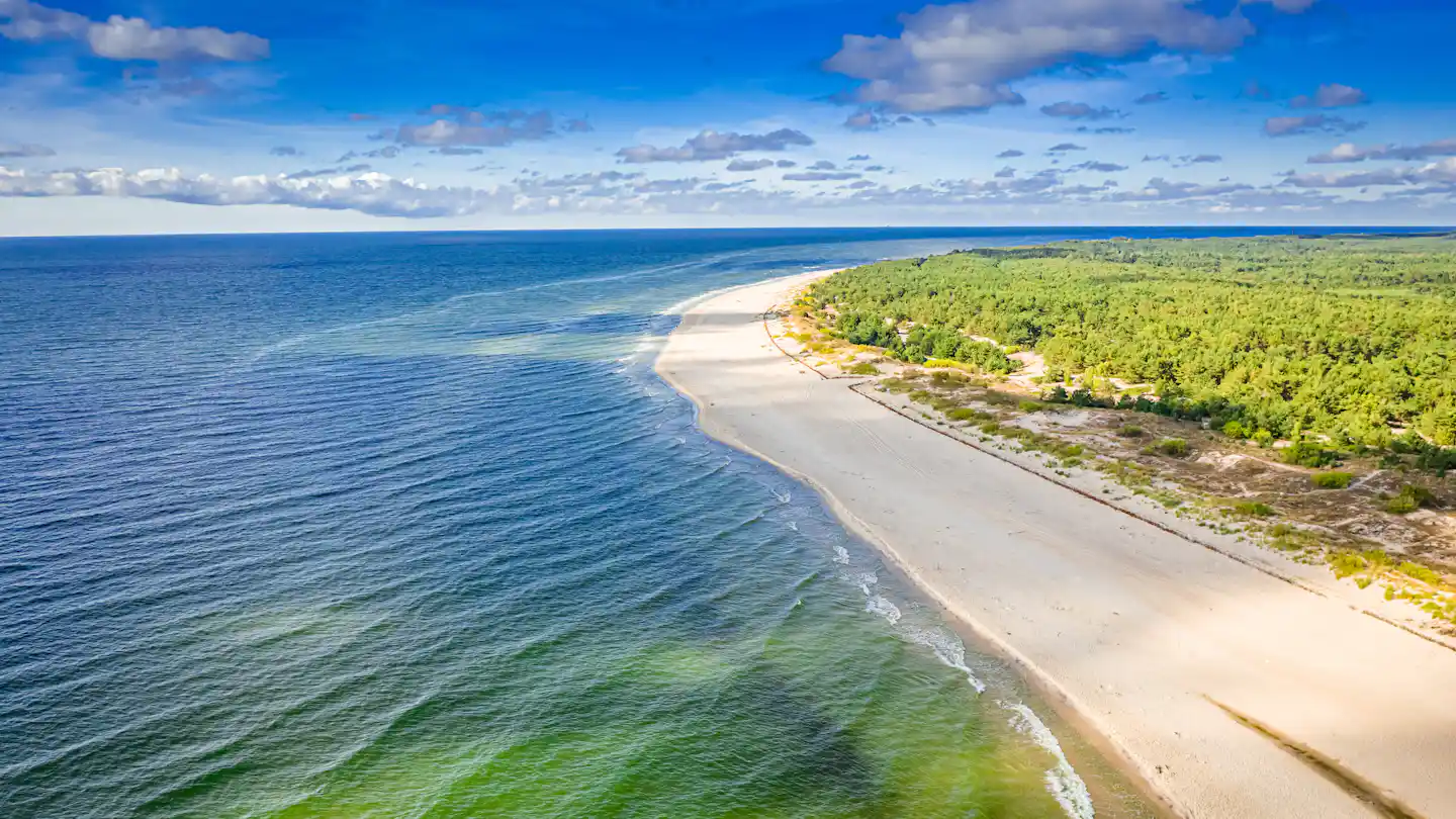 Camping by the sea in Poland