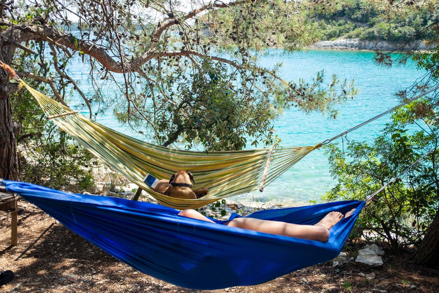 Campeggio naturista con cane in Croazia