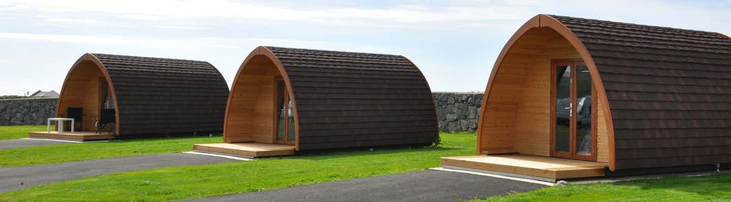 Camping pod in Scotland