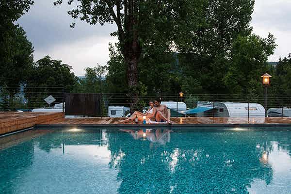 Camping mit Pool am Bodensee