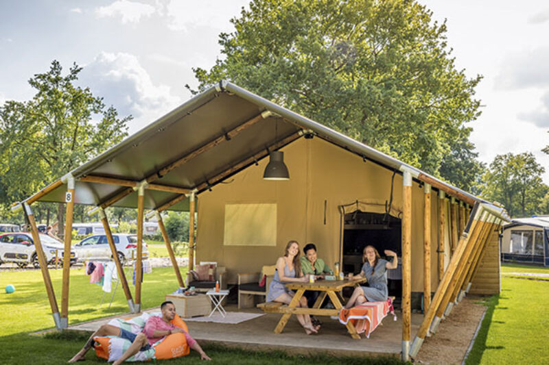 Glamping Zelt auf dem Campingplatz