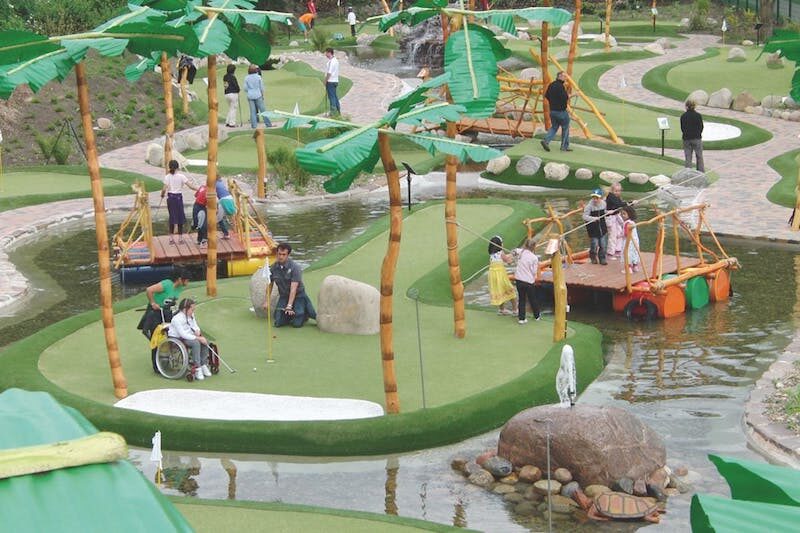 Minigolfplatz auf dem Campingplatz Südsee-Camp