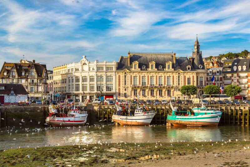 Trouville und Fluss Touques